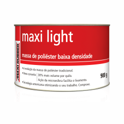 Massa Polister Maxi Light 900g Maxi Rubber